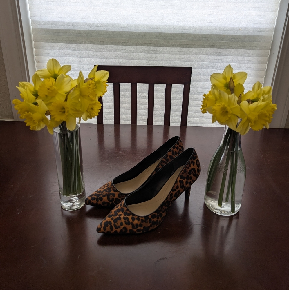 Womens On 34th Leopard Print Heels SZ 10 NEW!